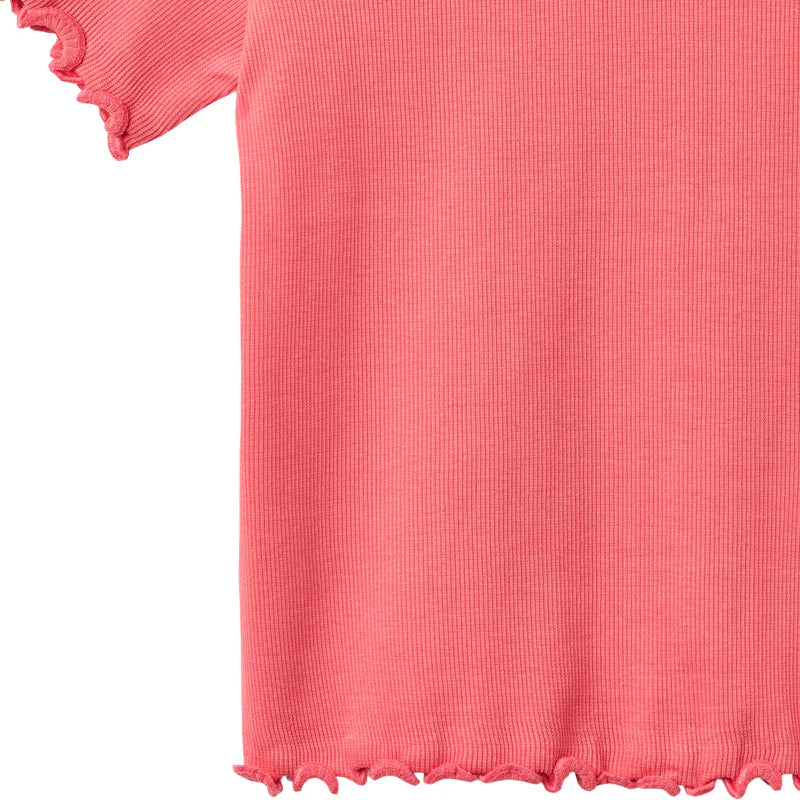 Wheat Kids Rib T-shirt || Watermelon