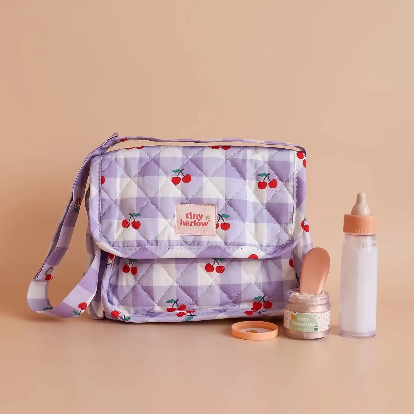 Tiny Harlow Tiny Nurturers Set || Lilac Cherry