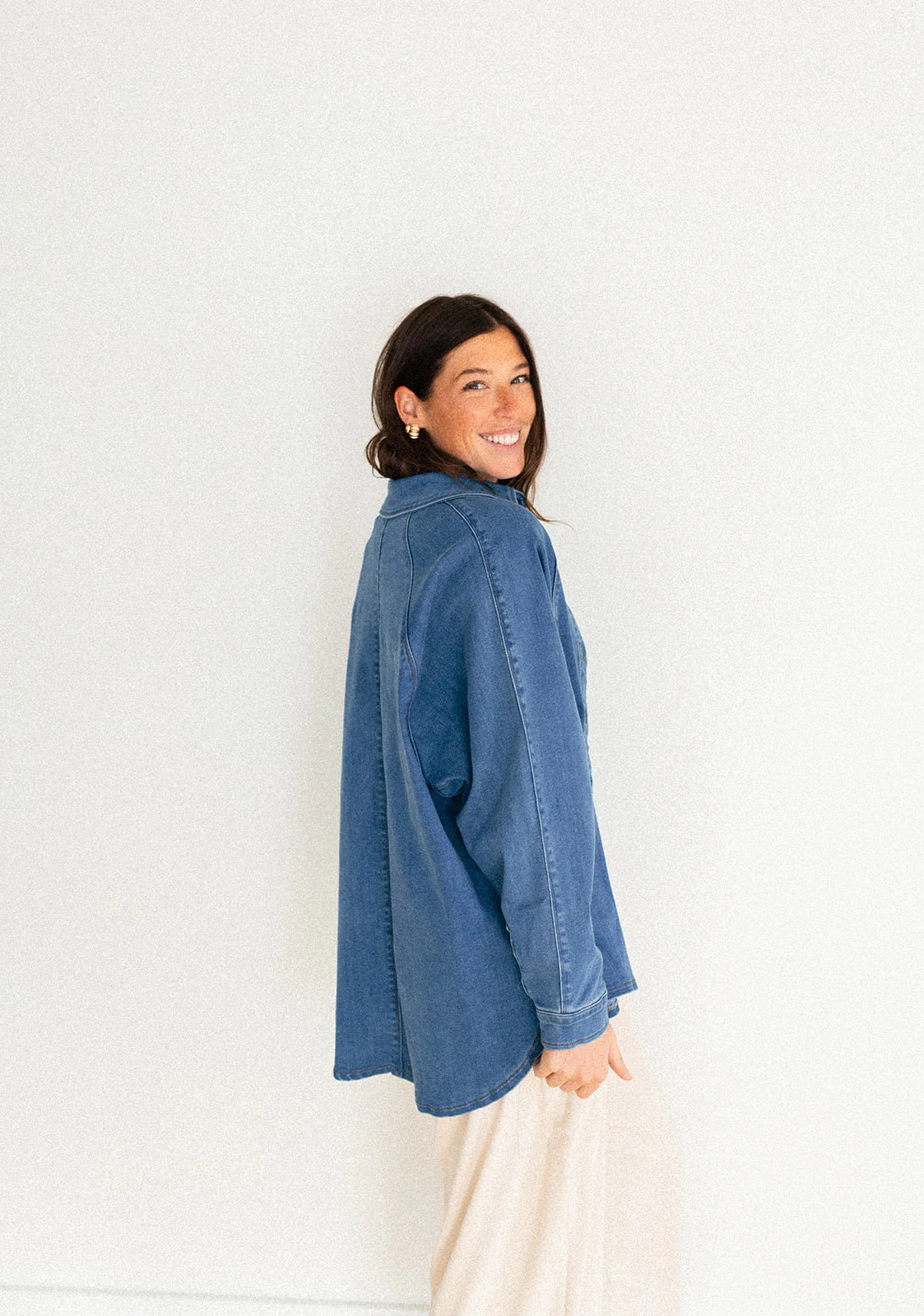 Jax & Lennon Ladies Denim Button Up Top