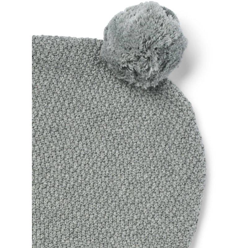 Wheat Kids Knitted Balaclava Pomi || Grey Melange