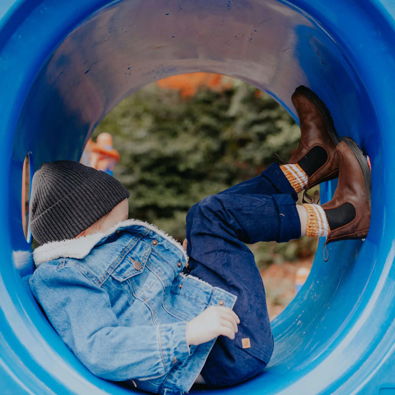 Kids Blundstone Boots || Antique Brown