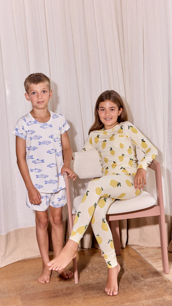Bambi & Birdie Kids Lounge Short Set || Sardine