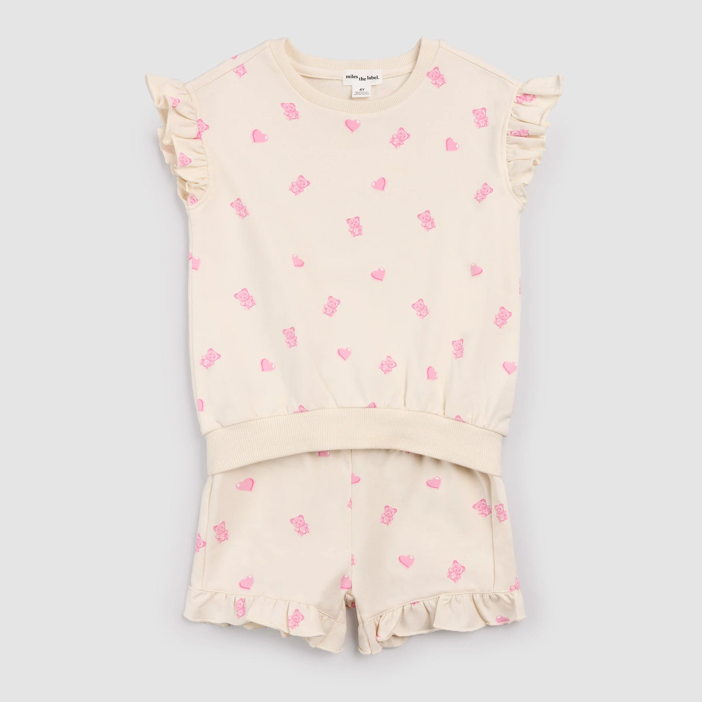 Miles the Label Ruffled Short Set || Gummy Bears