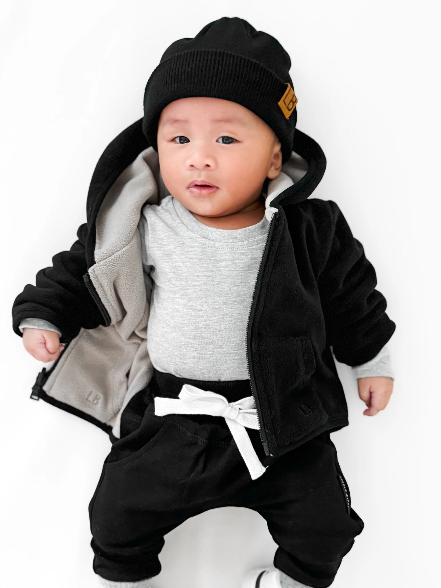 Little Bipsy Knit Beanie || Black