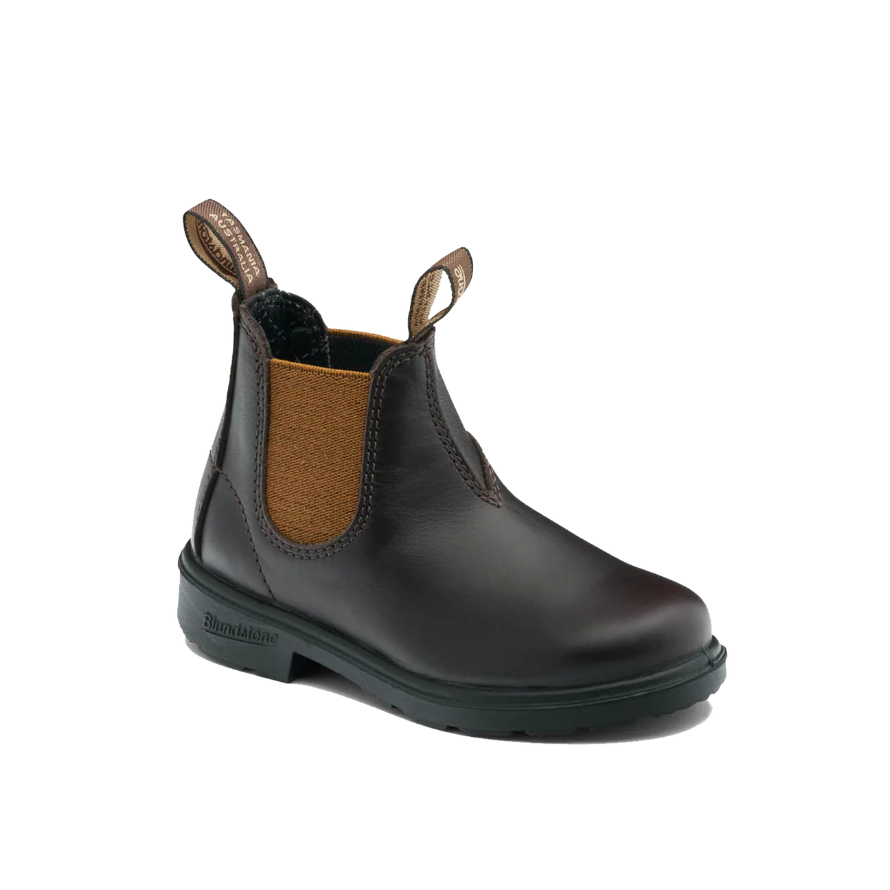 Kids Blundstone Boots || Brown with Toffee Elastic