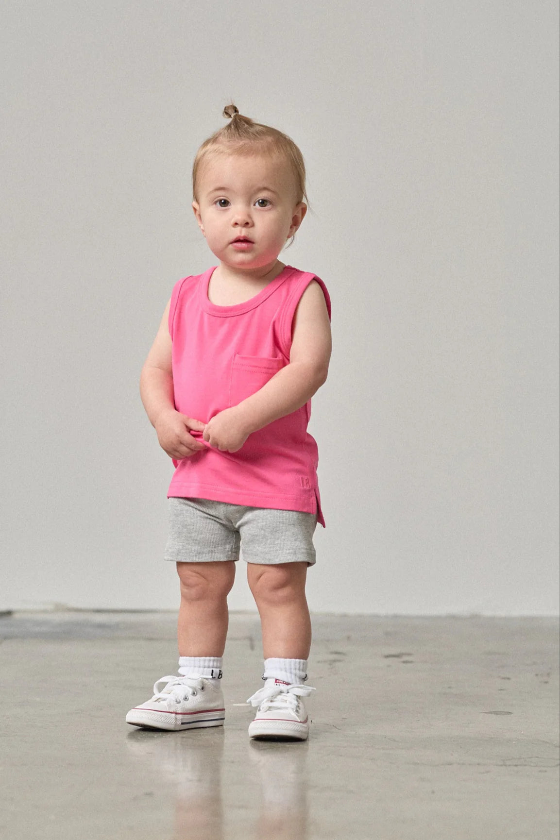 Little Bipsy Neon Bamboo Pocket Tank || Pink