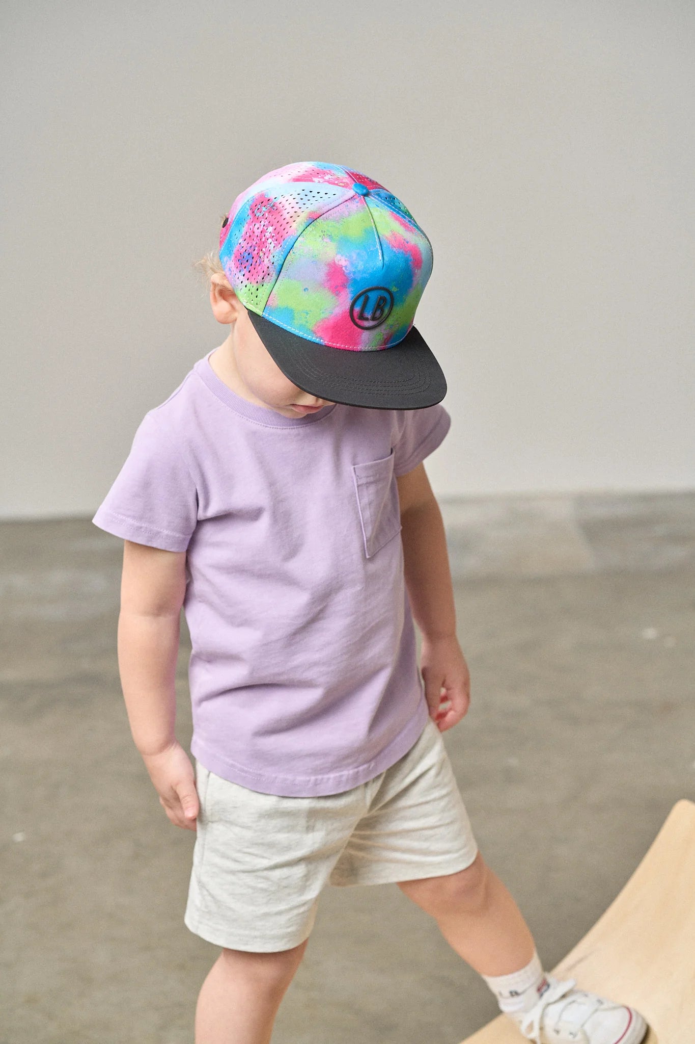 Little Bipsy Neon Watercolor Snapback