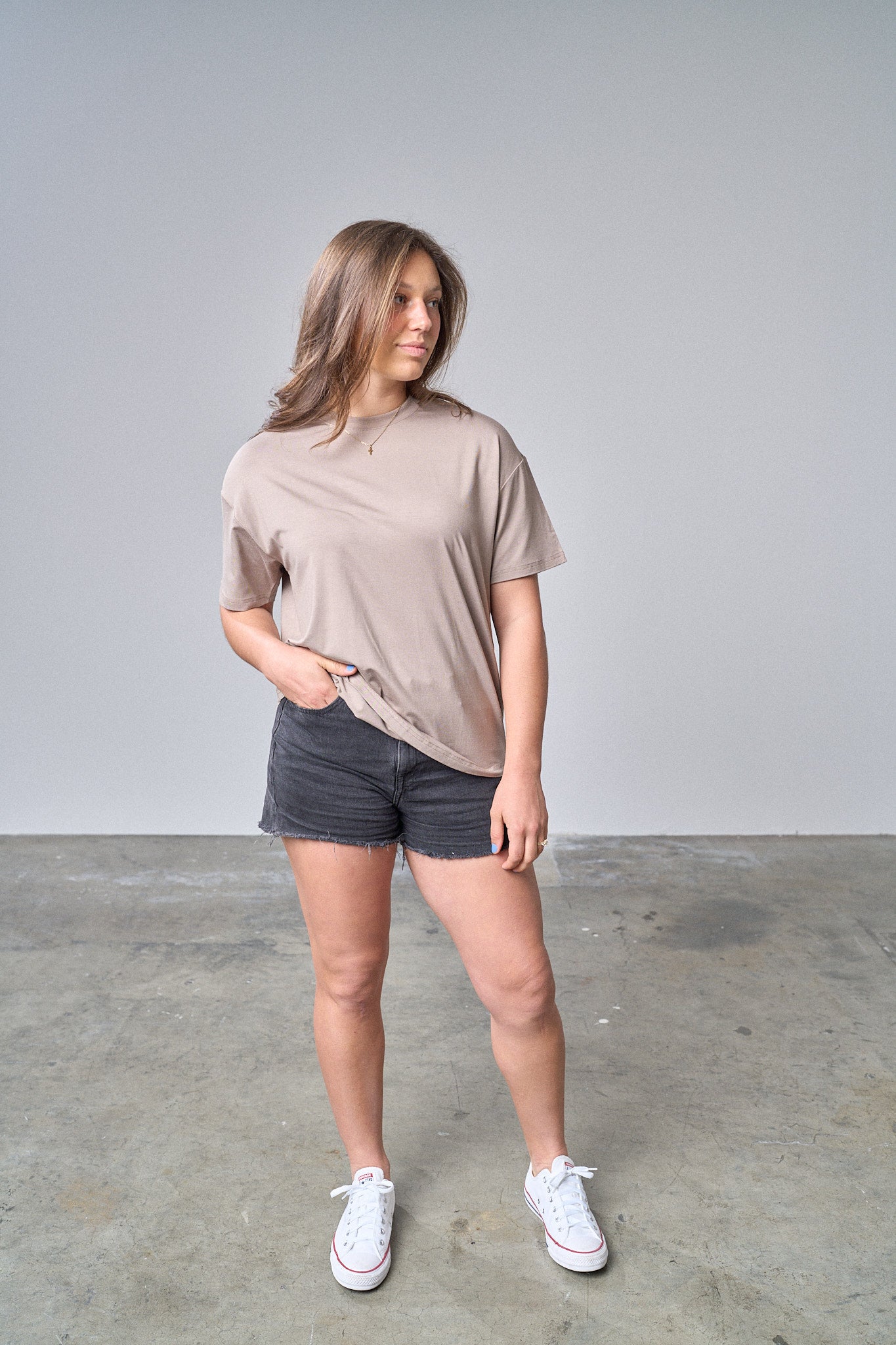 Little Bipsy Adult Oversized Bamboo Tee || Mushroom