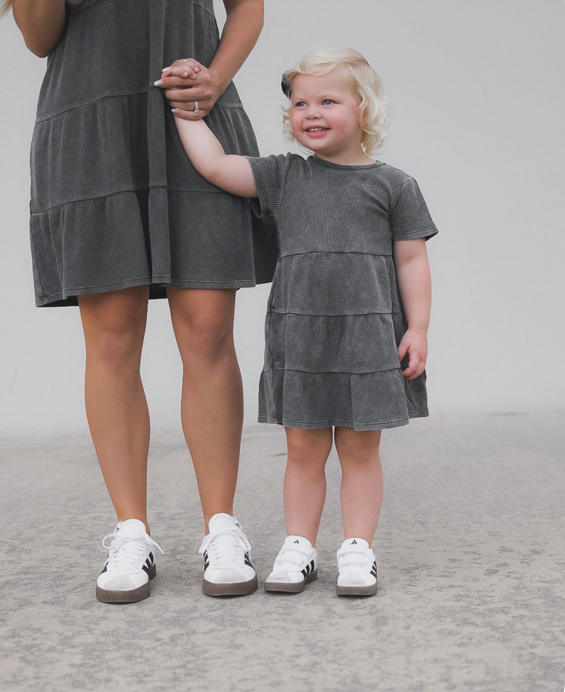 Little Bipsy Acid Wash Waffle Dress