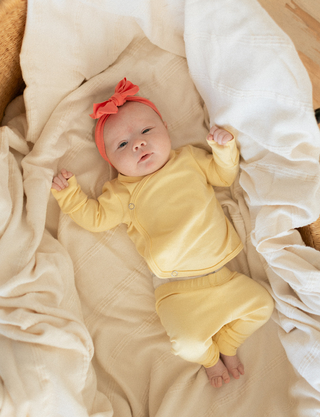 Jax and Lennon Infant Snap Top || Lemon Gelato