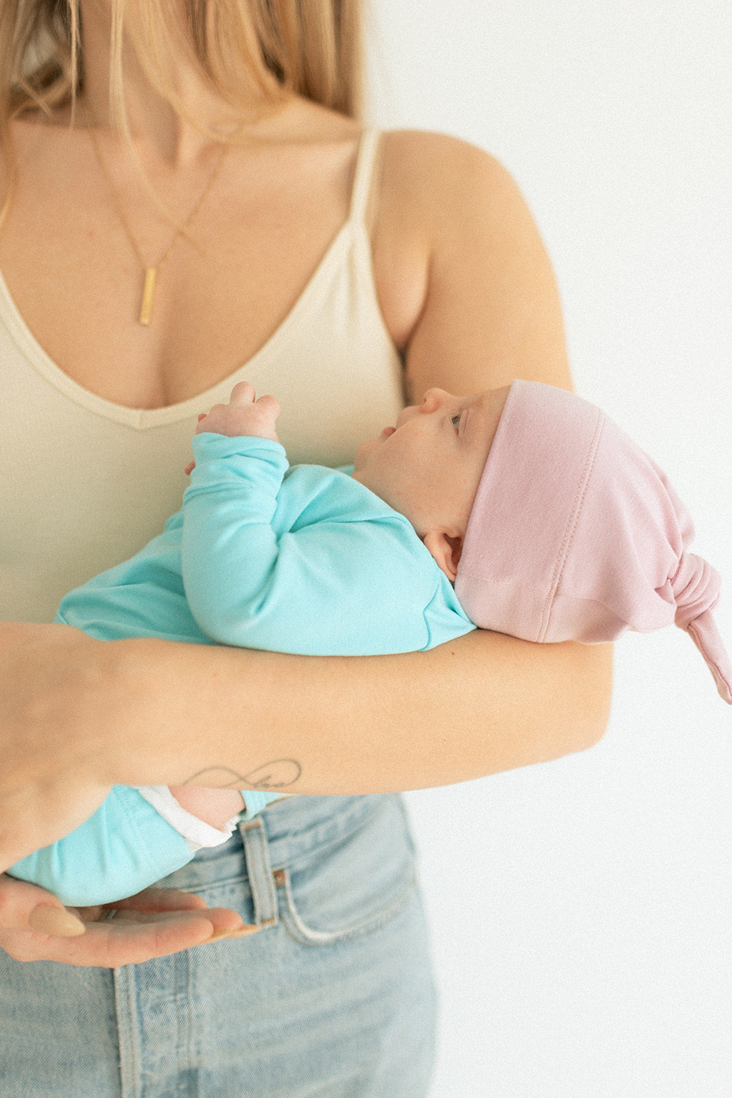 Jax and Lennon Infant Knot Hat || Lavender Sorbet