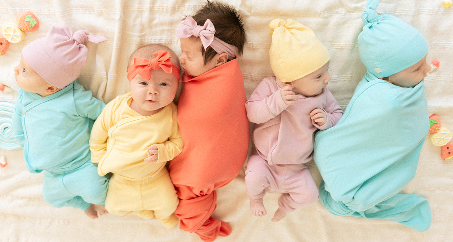 Jax and Lennon Infant Knot Hat || Lemon Gelato