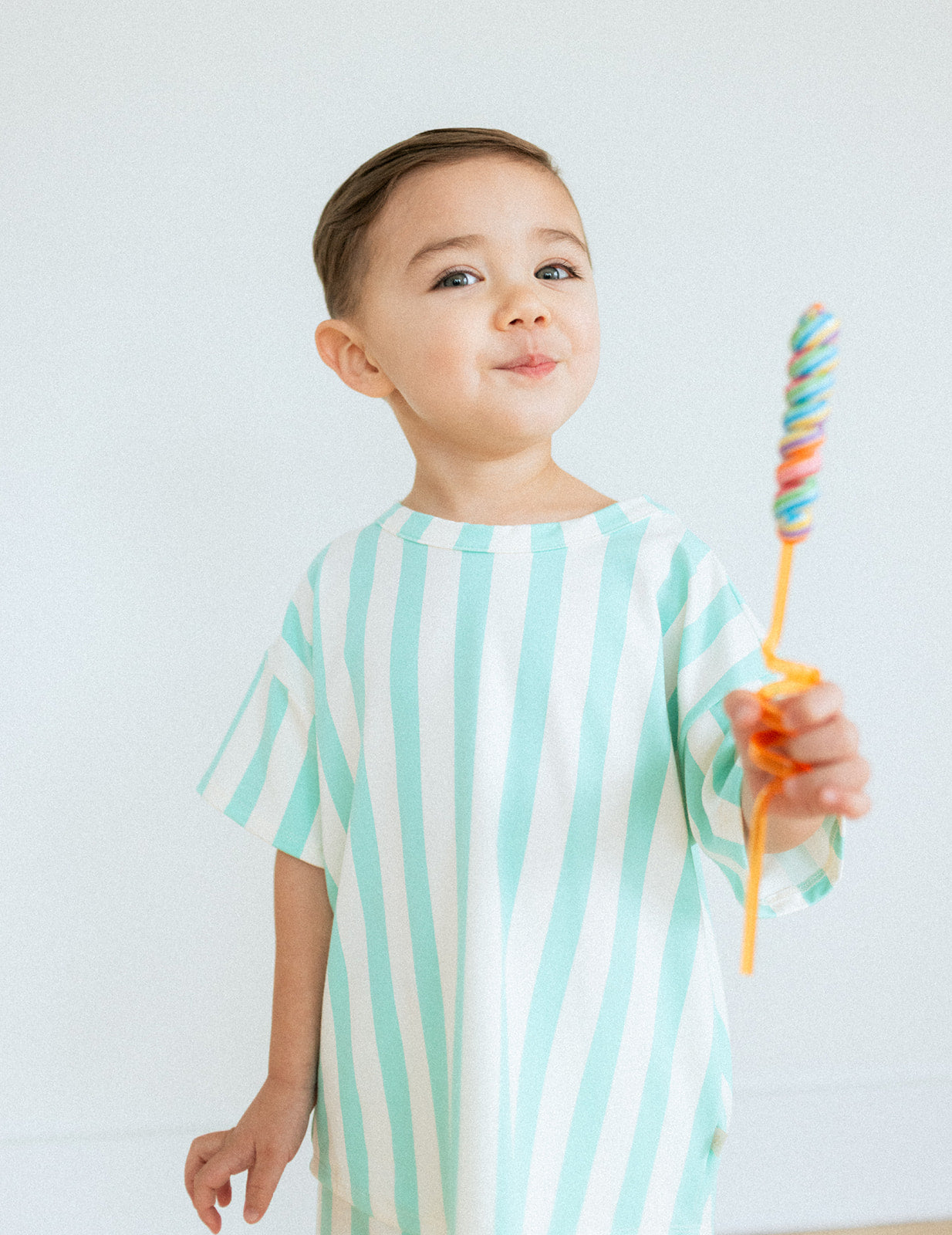 Jax and Lennon Essential Tee || Cabana Stripe