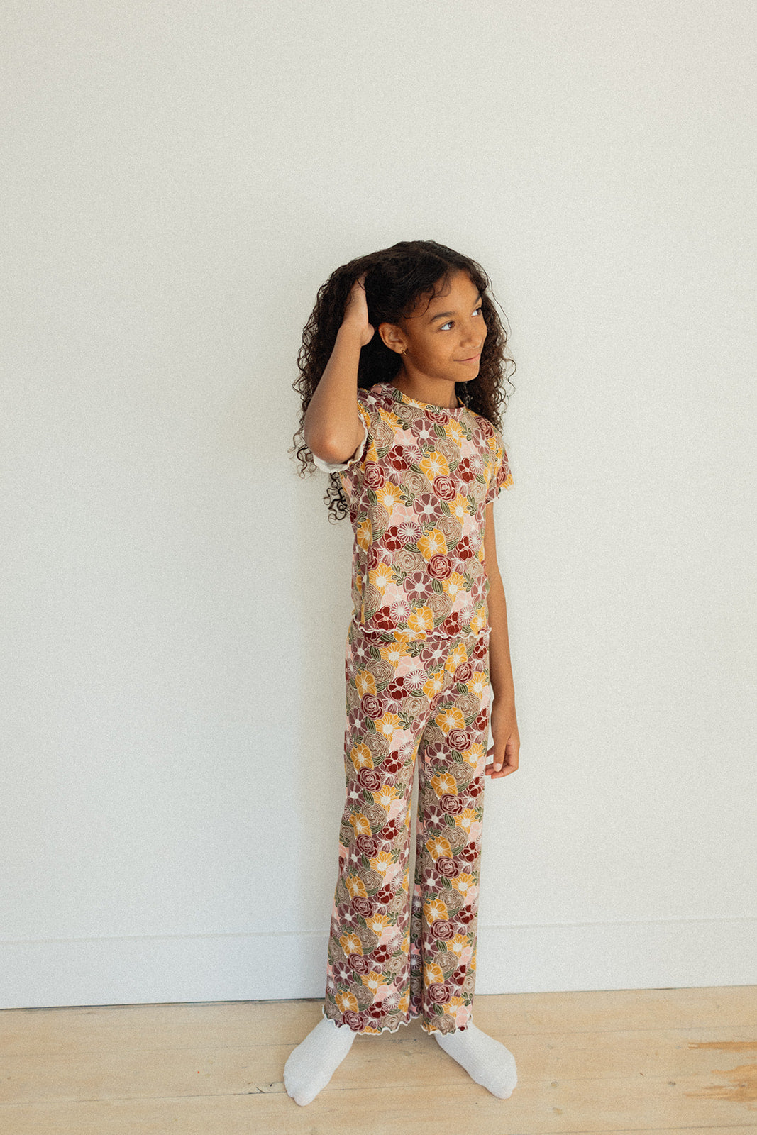 Jax + Lennon Youth Lettuce Hem Pants || Autumn Garden