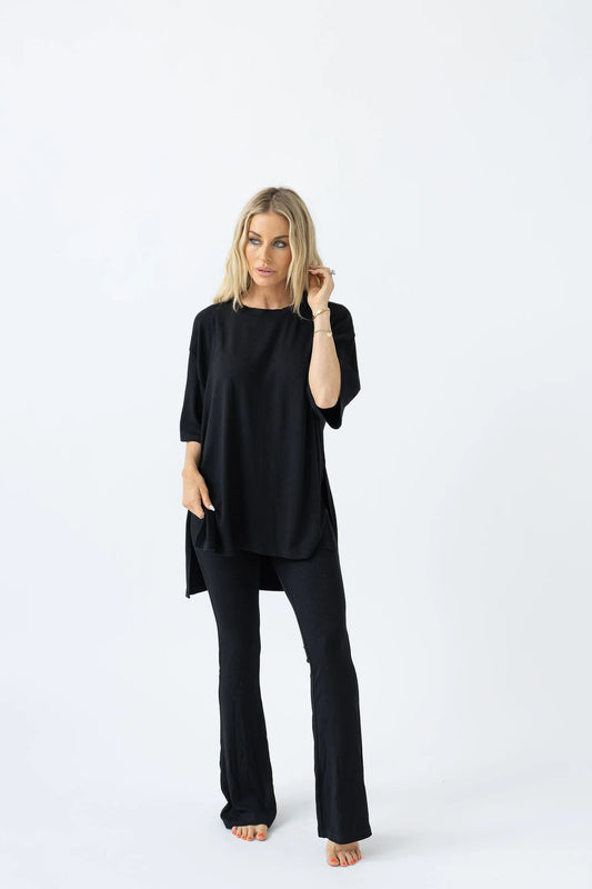 Foxy Kind All Weekend Long Pant Set || Black
