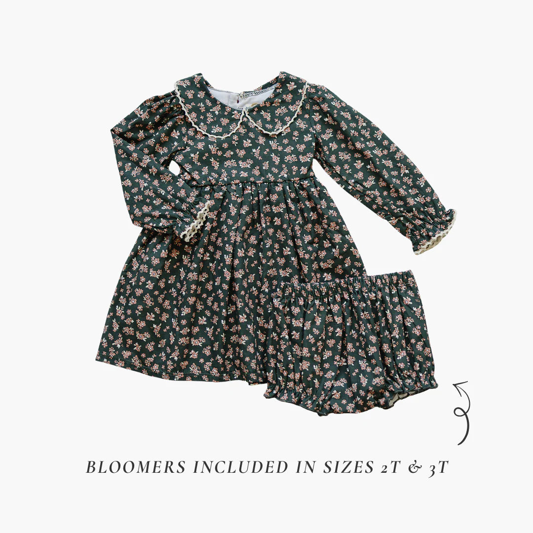 Mebie Baby Olive Bloom Dress