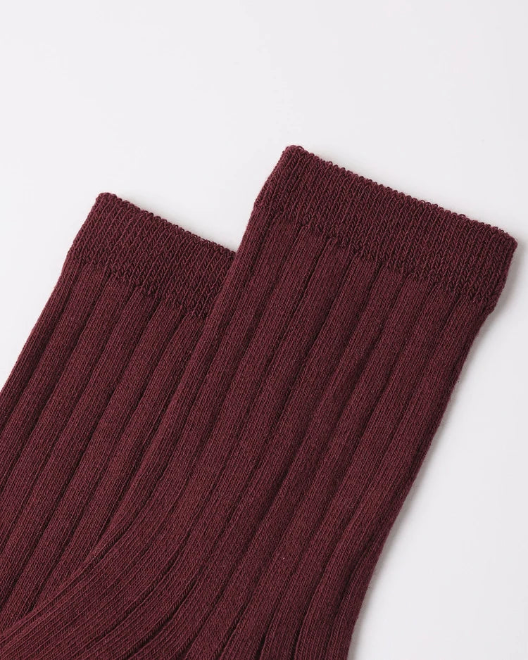 Quincy Mae Sock Set || Black Cherry, Lilac Mist