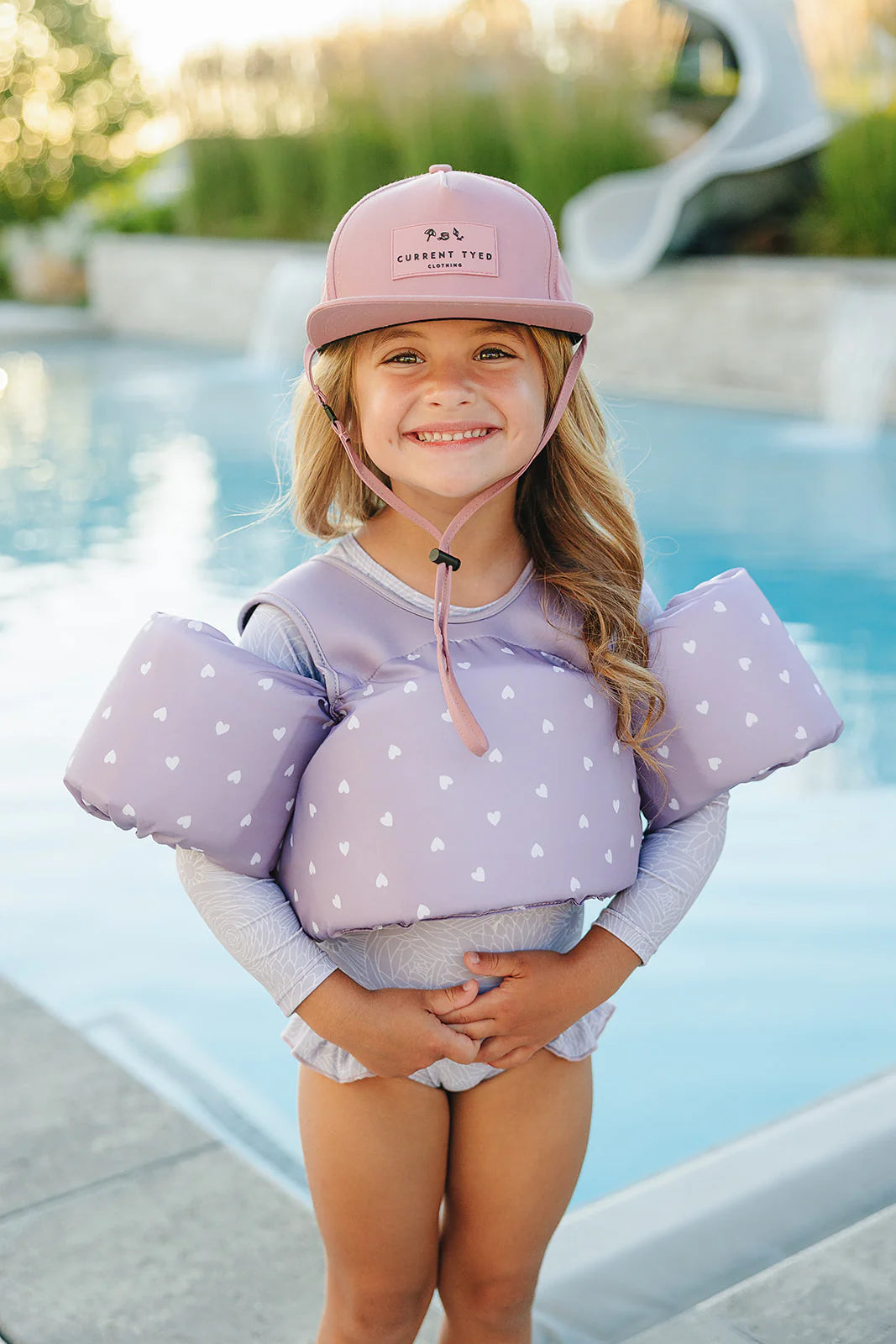 Current Tyed Floatie || Purple Hearts