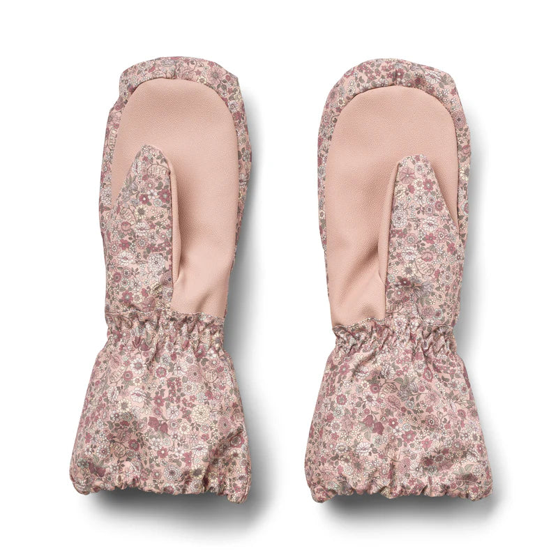 Wheat Kids Mittens Monta || Rose Dust Flowers