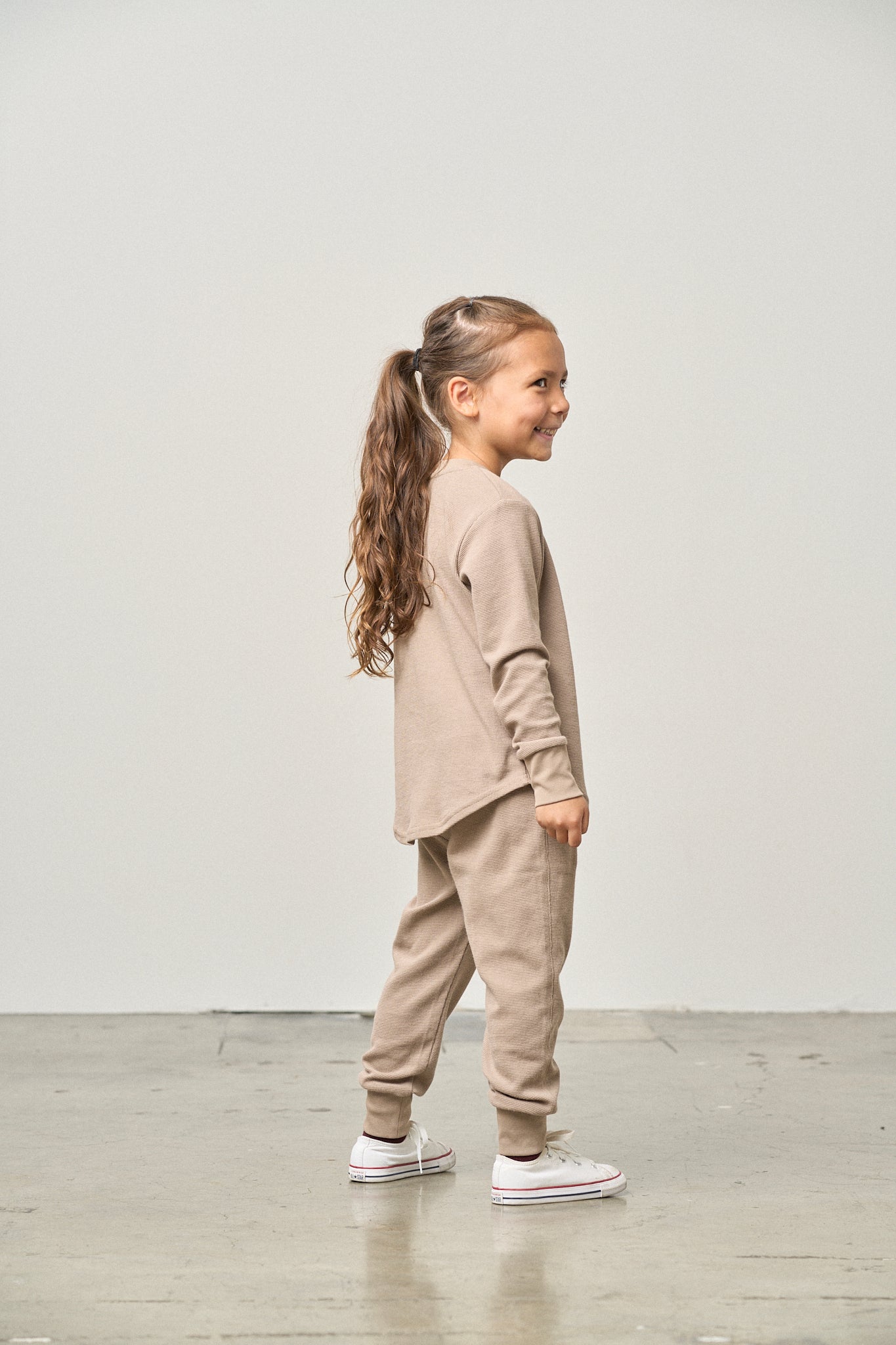 Little Bipsy Waffle Jogger || Mushroom