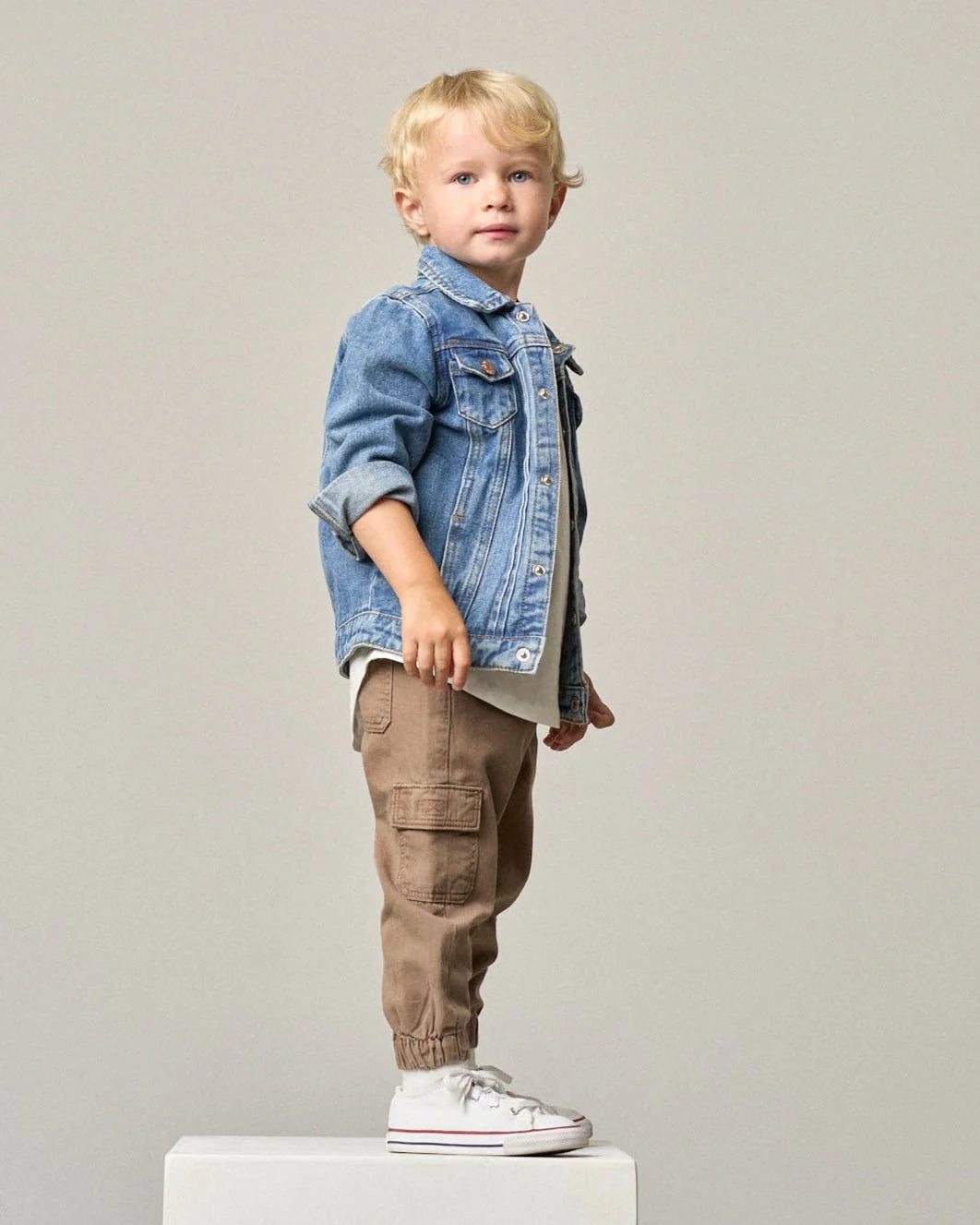 Little Bipsy Cotton Twill Jogger || Mushroom