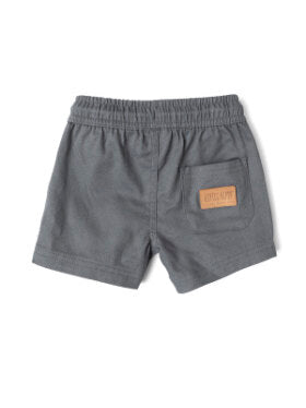 Cotton Twill Short || Charcoal