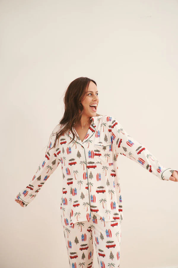 Bambi & Birdie Ladies Collared Set || Cali Christmas