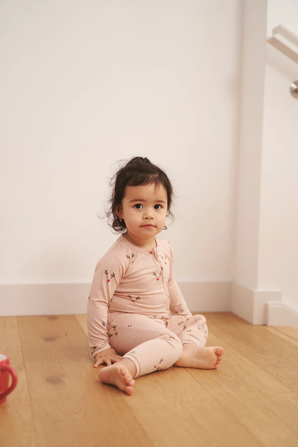 Bambi & Birdie Zipper Sleeper || Reindeer