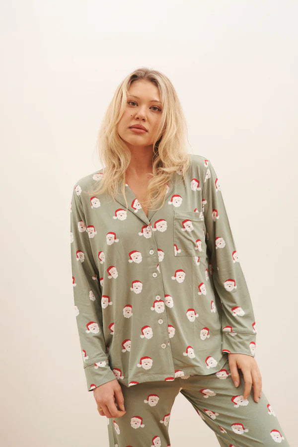Bambi & Birdie Ladies Collared Set || Santa