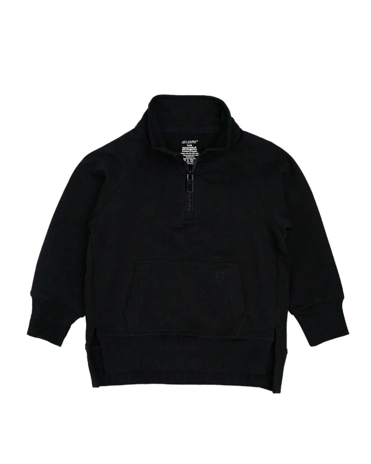 Little Bipsy Quarter Zip Pullover || Black