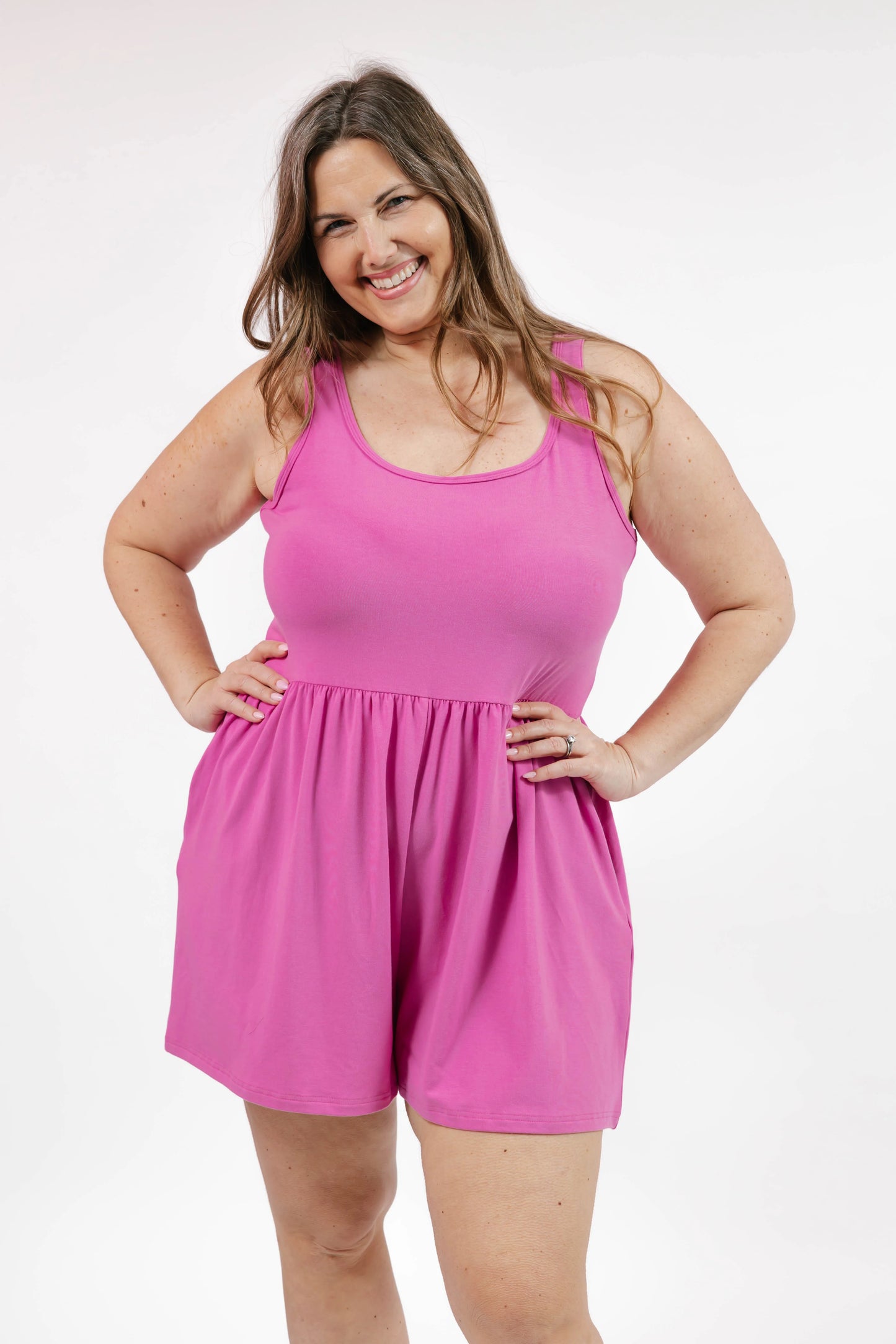 Smash + Tess Camille Shorty Romper || Orchid