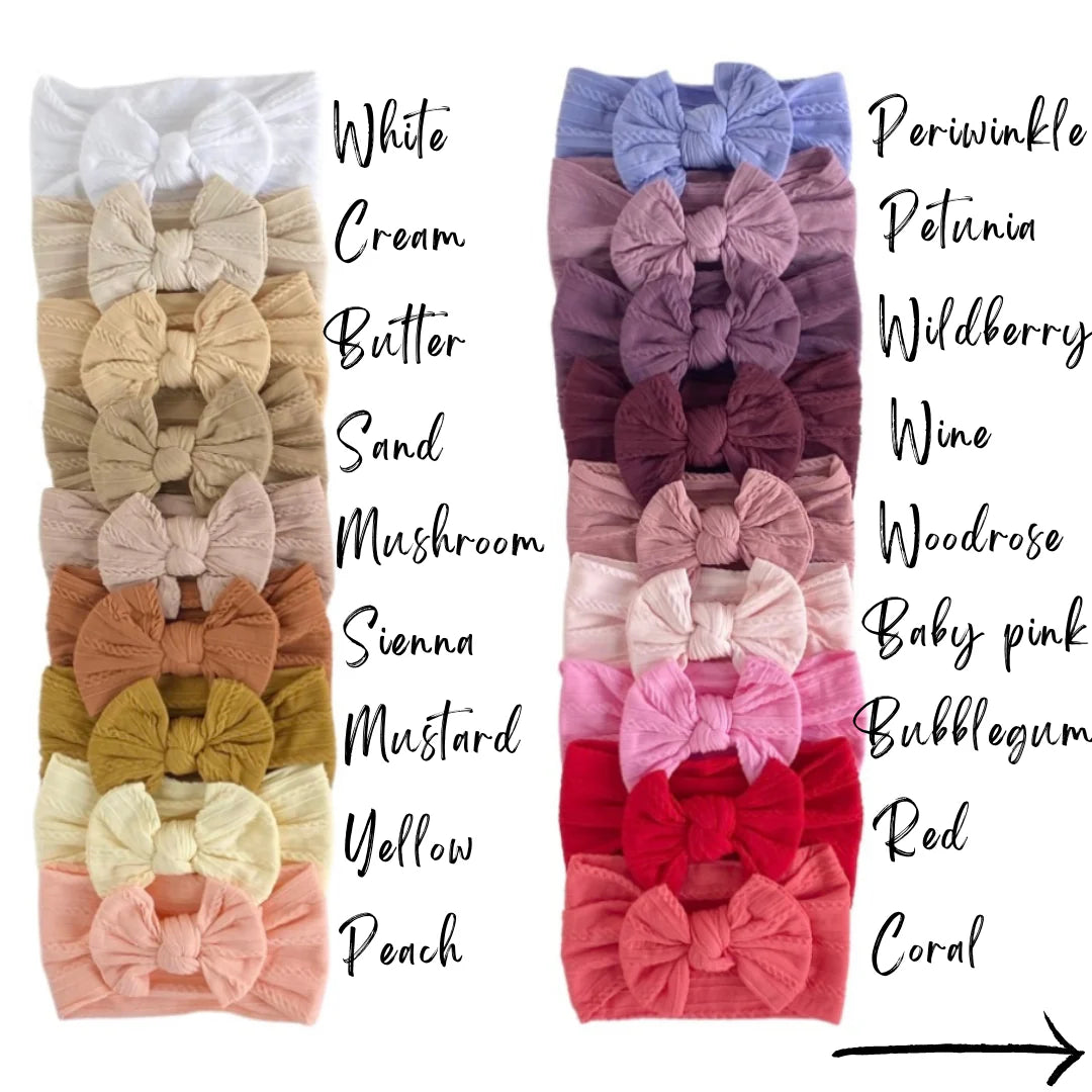Little Luba Cable Knit Headwraps