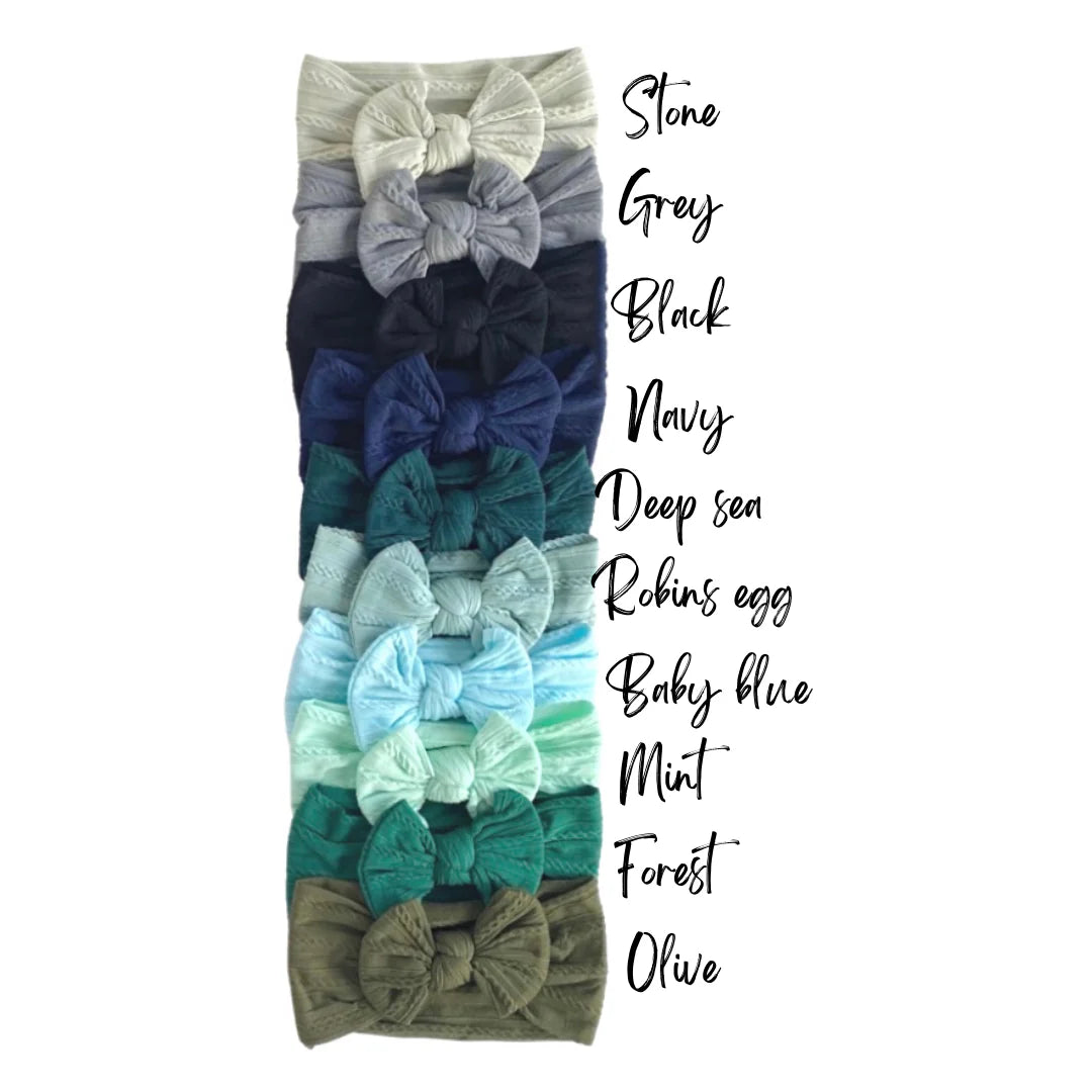 Little Luba Cable Knit Headwraps