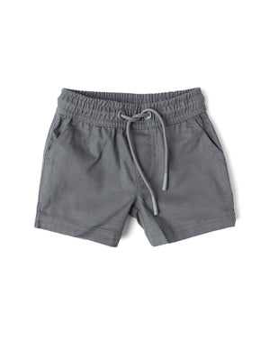 Cotton Twill Short || Charcoal