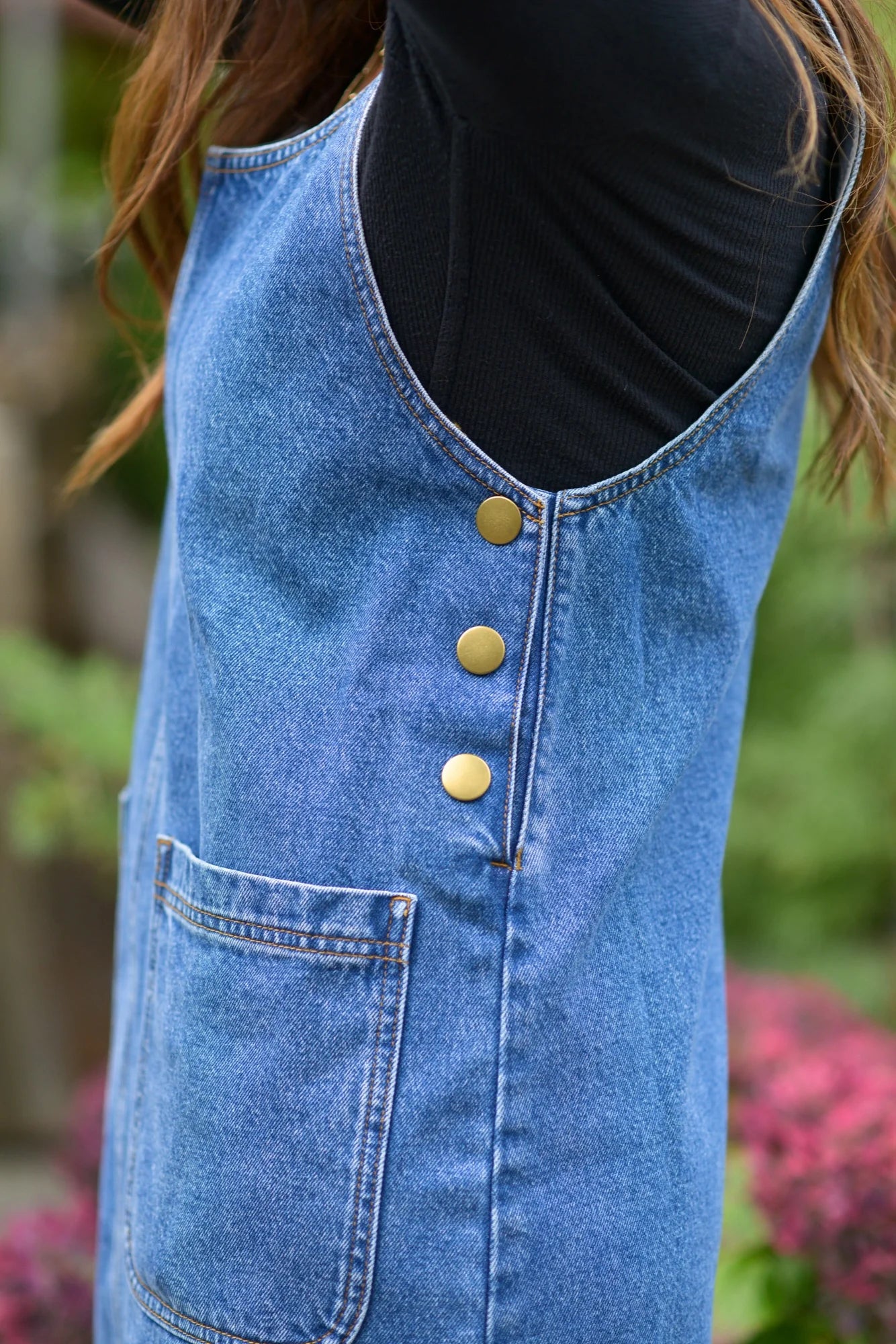 Smash + Tess Leah Denim Overall Dress