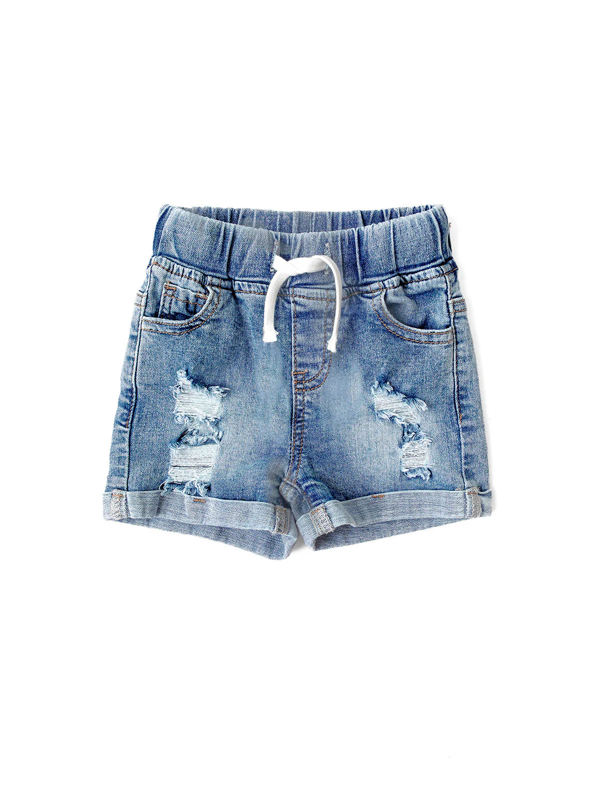 Little Bipsy Distressed Denim Shorts