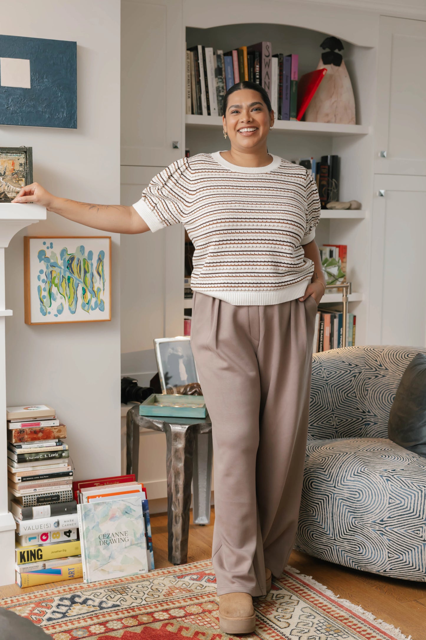 Smash + Tess Donna Sweater || Latte Stripe