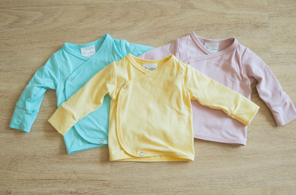 Jax and Lennon Infant Snap Top || Lemon Gelato