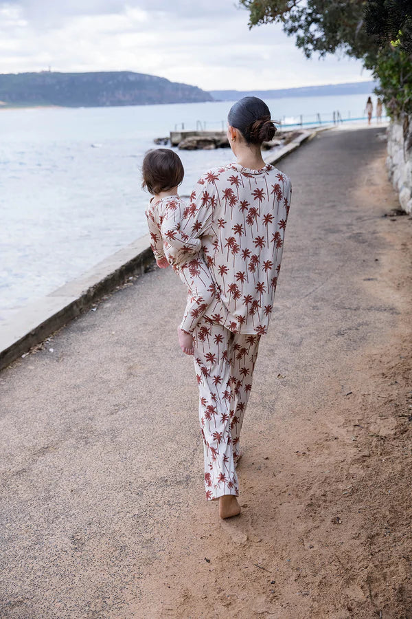 Bambi & Birdie Ladies Collared Set || Palms