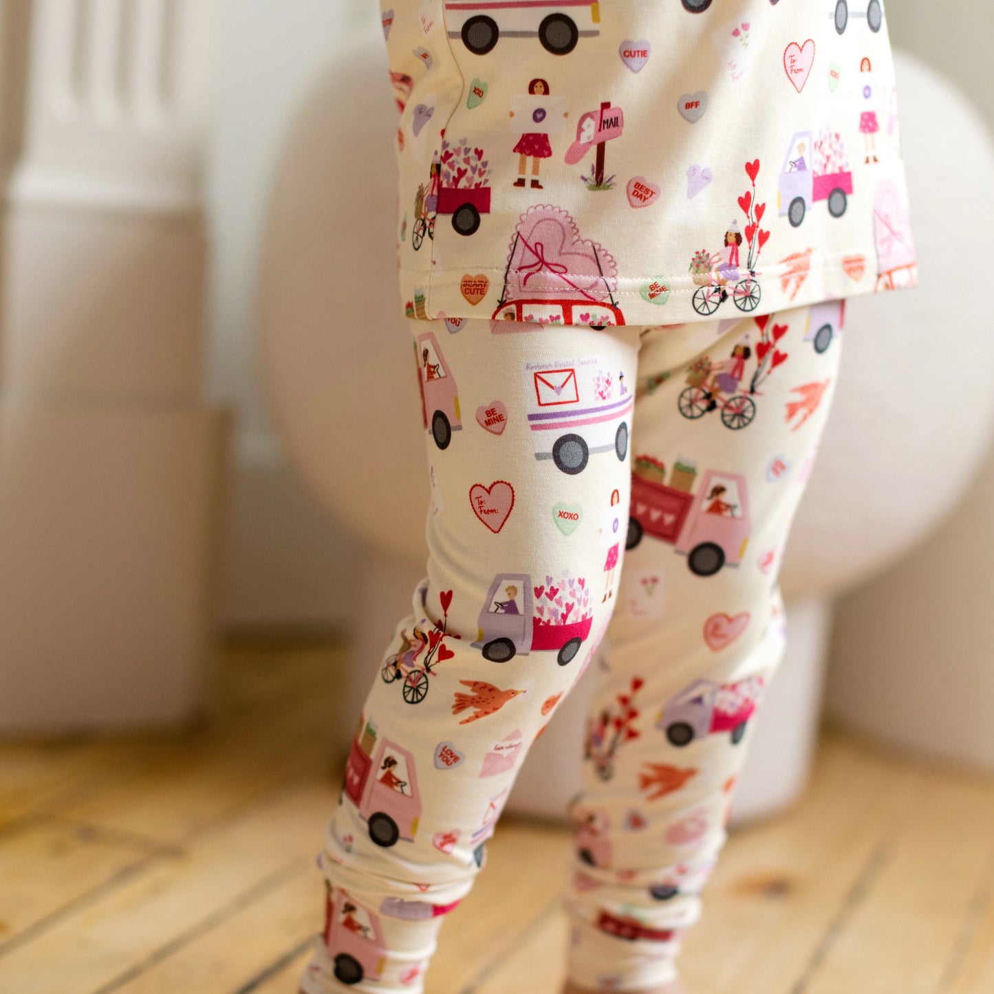 Roobear Two-Piece PJ's || Valentine's Letters