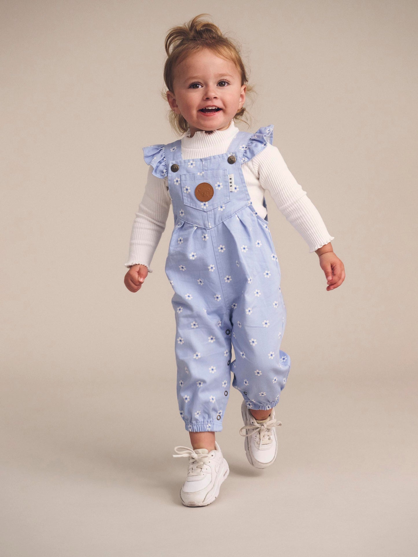 Hux Ditsy Floral Frill Overall