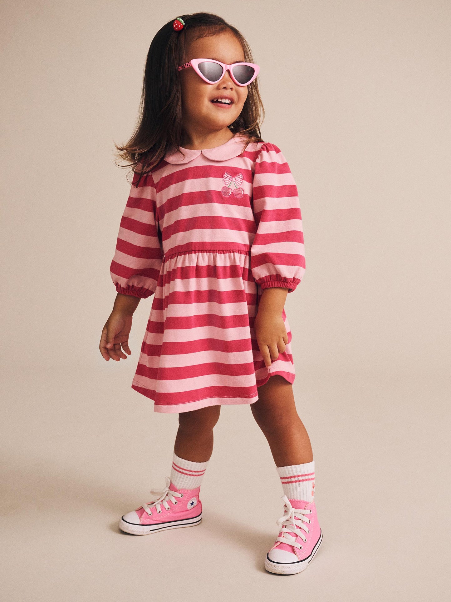 Hux Baby Cherry Pie Puff Sleeve Dress