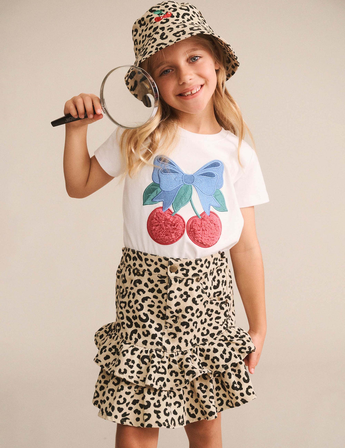 Hux Leopard Frill Skirt