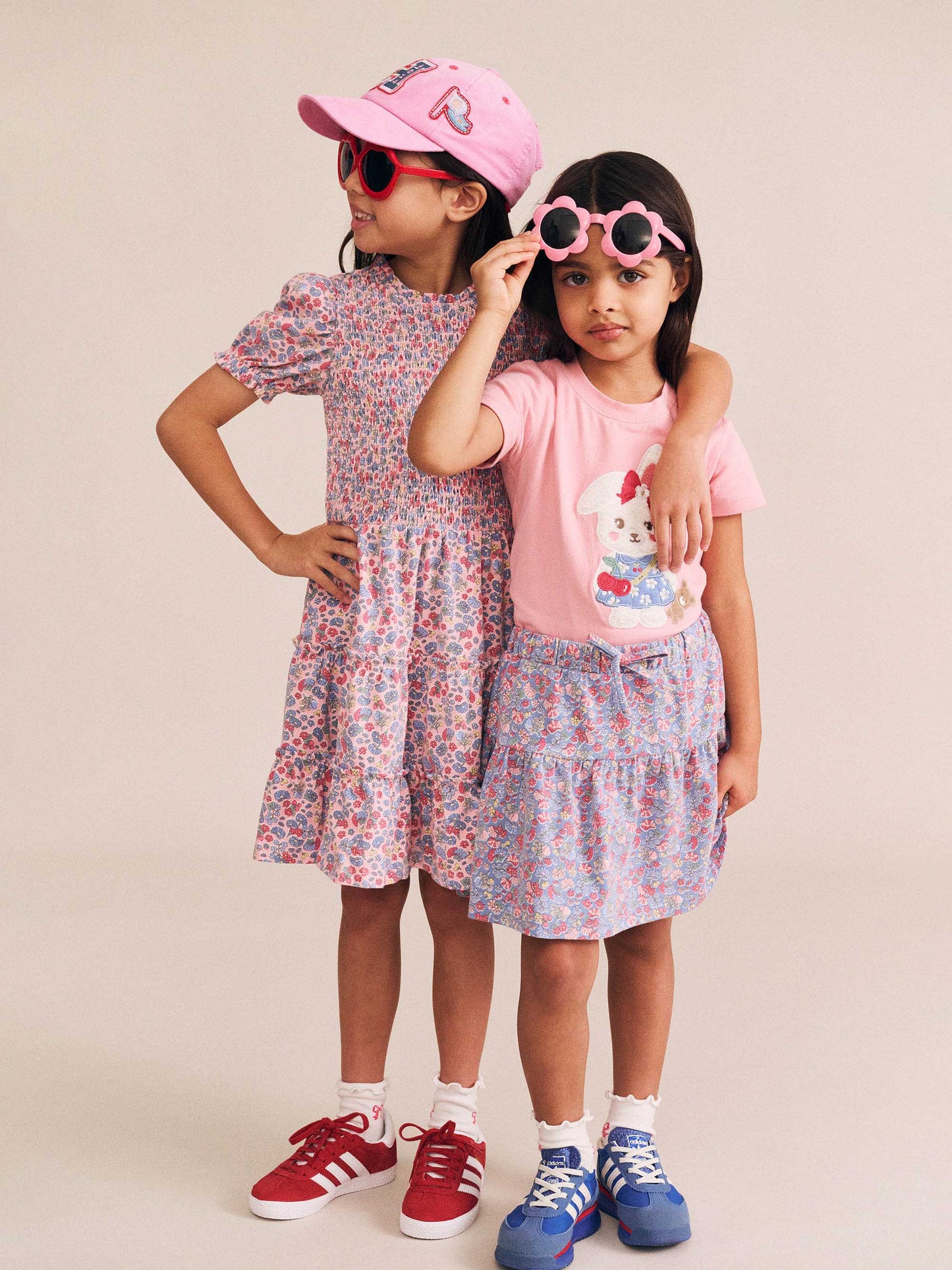 HUX Vintage Floral Pull Up Skirt