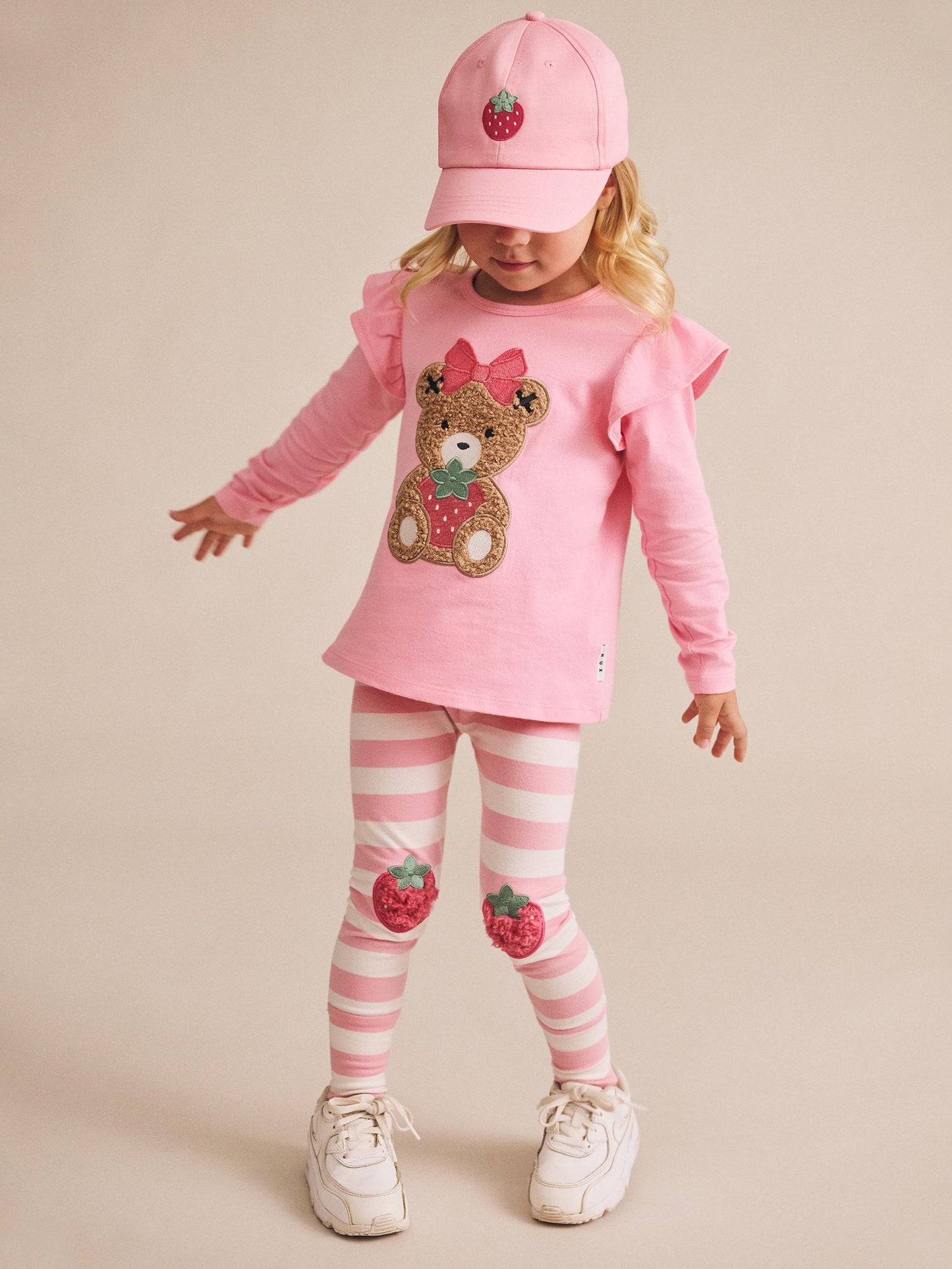 Hux Baby Strawberry Huxette Frill Top