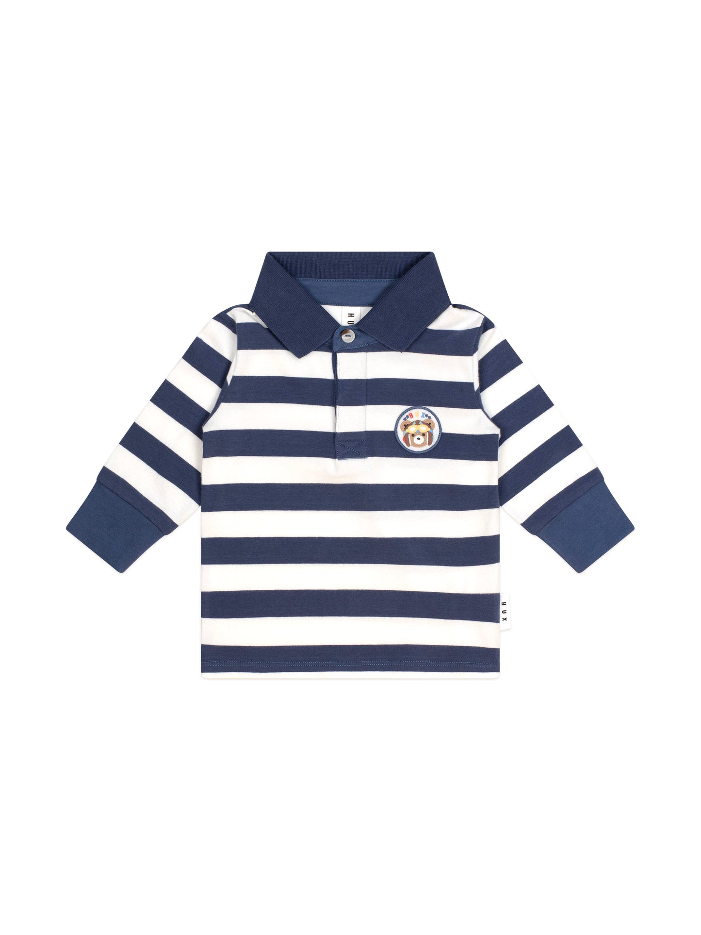 Hux Baby Stripe Polo Longsleeve Top