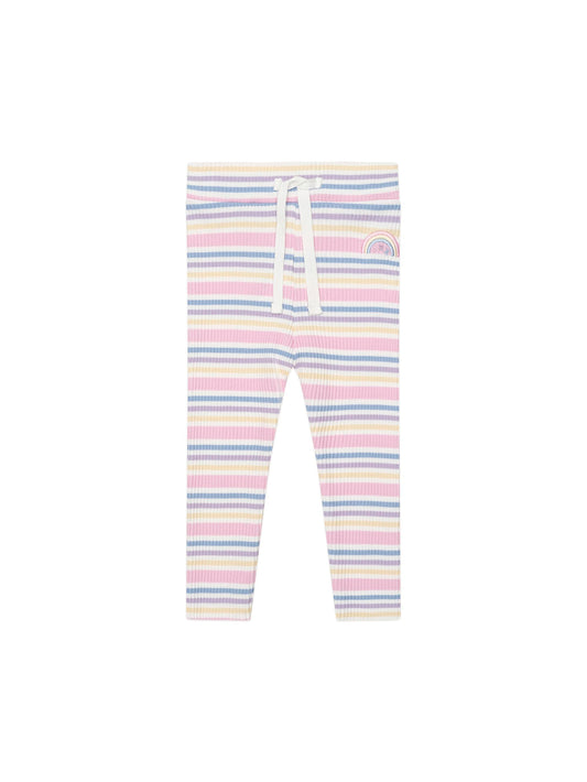 Hux Baby Rainbow Stripe Rib Legging