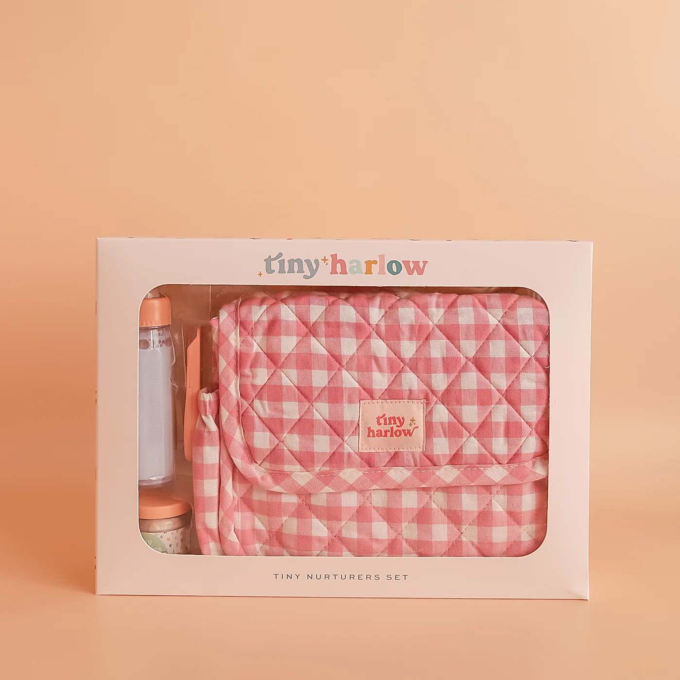 Tiny Harlow Tiny Nurturers Set || Pink Gingham