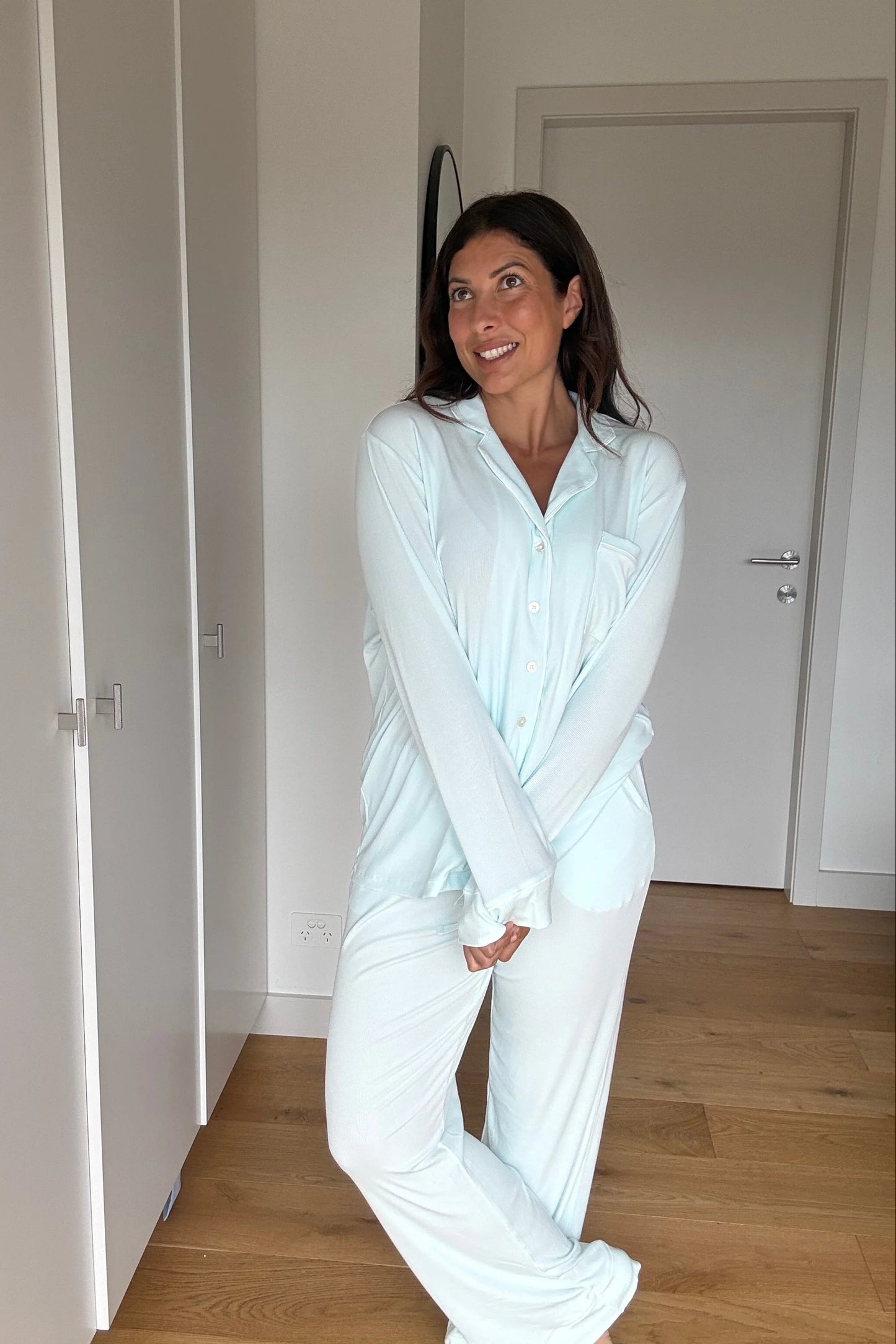 Bambi & Birdie Collared Set || Light Blue