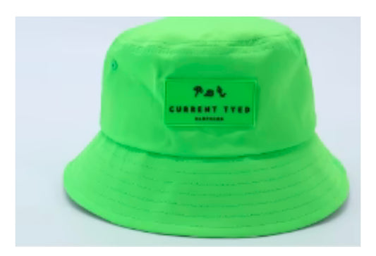 Current Tyed Waterproof Bucket Hat || Neon Green